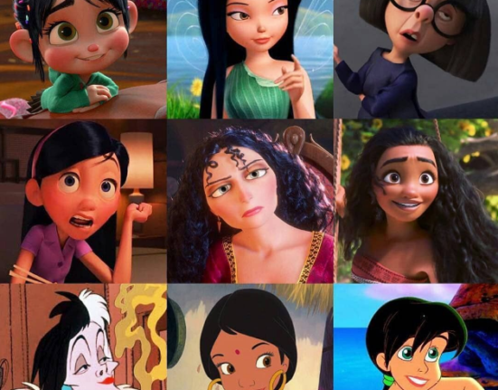 Cartoon Characters with Black Hair