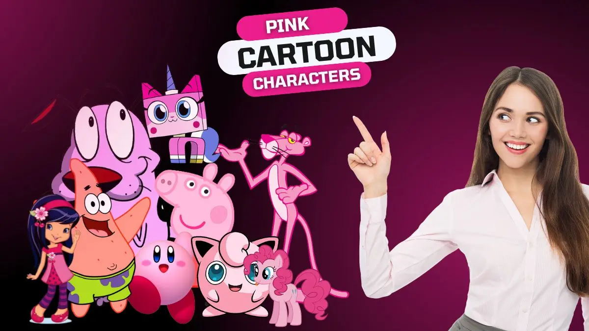 pink cartoon characters
