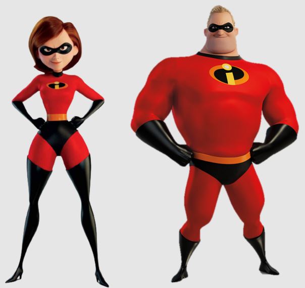 Mr. Incredible and Elastigirl