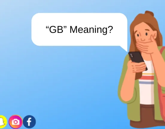 a girl thinking gb meaning in texting