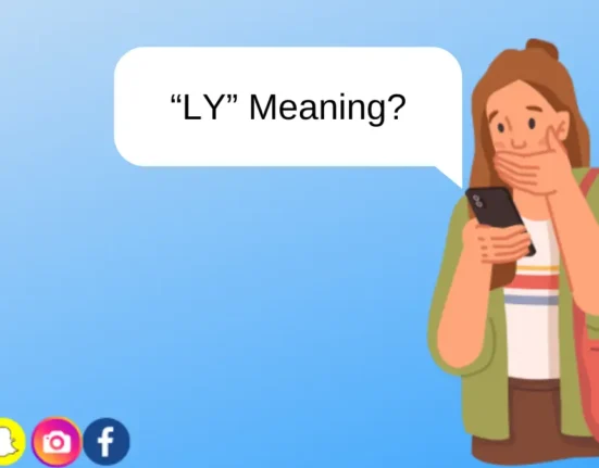 a girl thinking "ly" meaning in texting