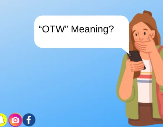 a girl thinking "otw" meaning in texting