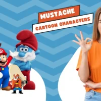cartoon characters with mustache