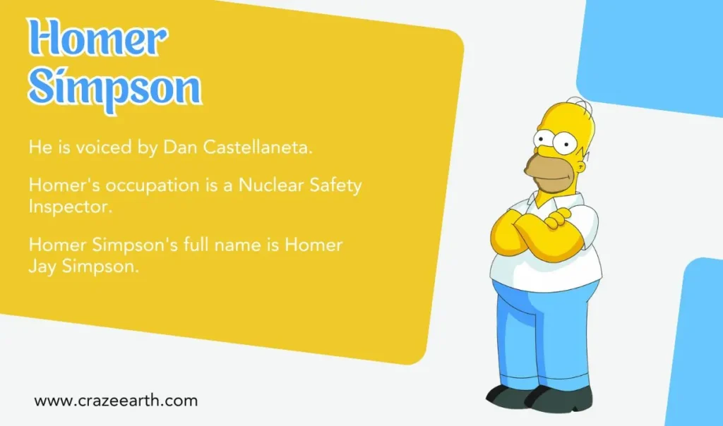 homer simpson character facts